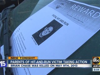 Parents of man killed in hit-and-run pass out fliers to find person responsible