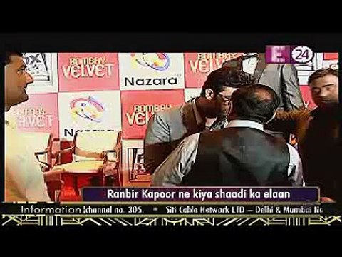 Ranbir Kapoor Ne Kiya Shaadi Ka Elaan 10th May 2015 CineTvMasti.Com