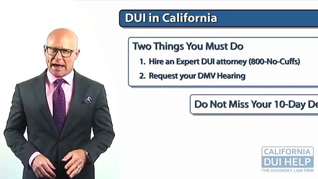 First DUI