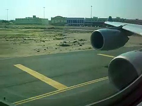 Qatar Airways A340-600 Take Off