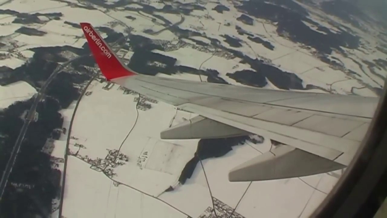 Klagenfurt to Berlin Tegel Airport InFlight take off landing airberlin Boeing 737-700 (in memories)