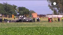 مقتل أربعة أشخاص في حادث تحطم طائرة شحن عسكرية في اسبانيا