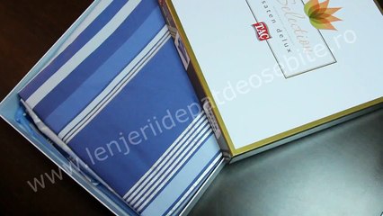 Lenjerii de pat Tac albastre