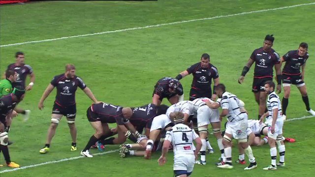 TOP14 - Toulouse - Brive : Essai Arnaud Mela (BRI) - J24 - Saison 2014/2015