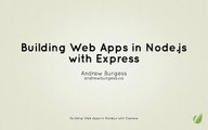 Build Web Apps in Node and Express - 16 end