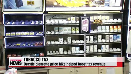 Korea's tax revenue from tobacco sales rises