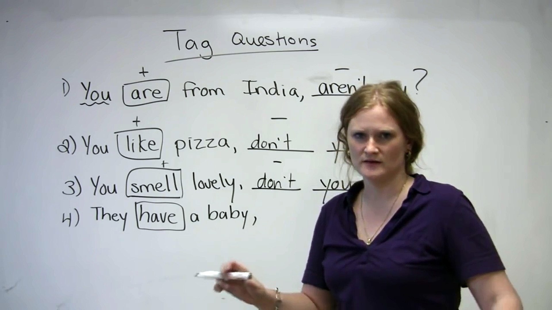 English Grammar - Tag Questions