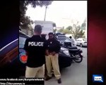 Pakistani Police Karate classes in the middle of the road. Funny video