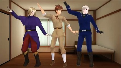【MMD X APH】 Uptown Funk with BTT