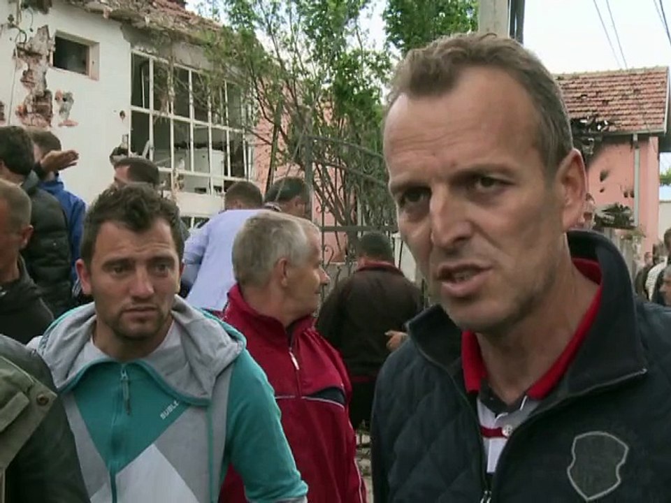 Macédoine: quartier dévasté après des combats entre police et insurgés albanophones