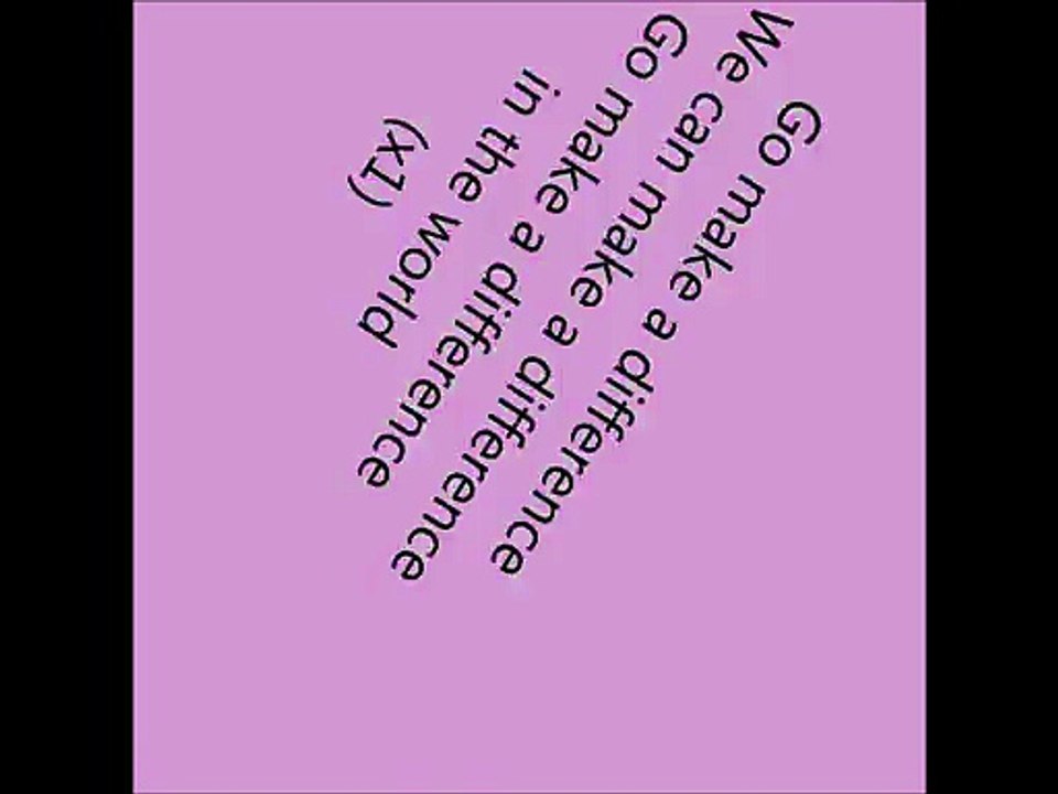 go make a difference lyrics