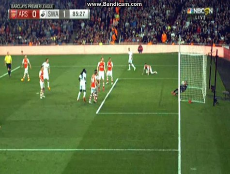 Bafetimbi Gomis Goal Arsenal - Swansea City 0-1 | Premier Leagues 2015