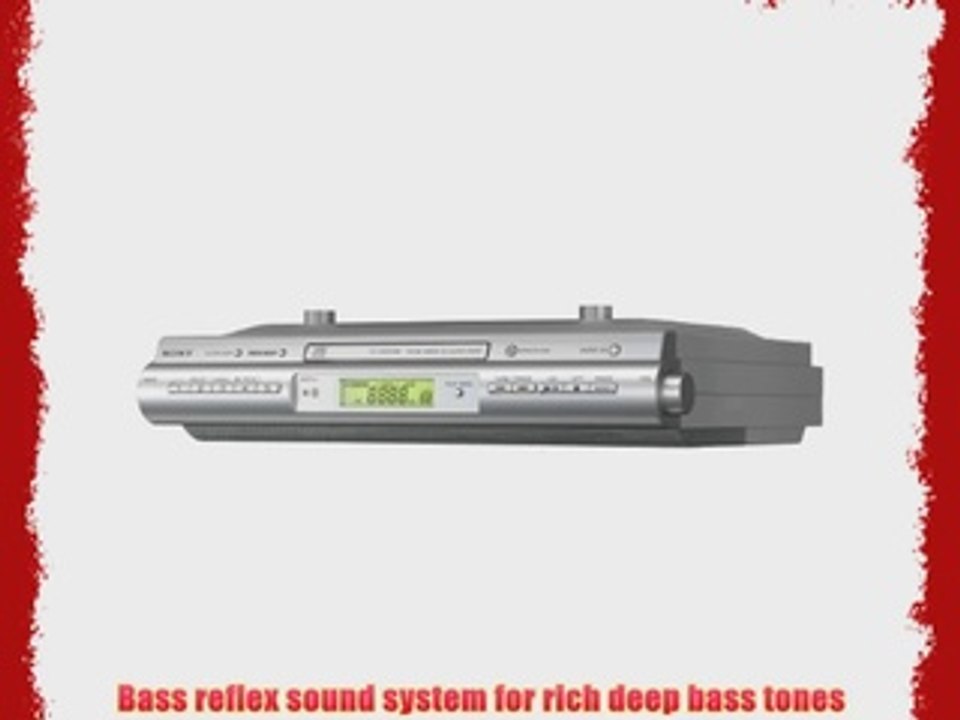 Sony ICFCDK50 Under Cabinet Kitchen CD Clock Radio