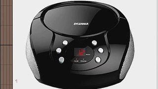 Sylvania Portable CD Boombox with AM/FM Radio (Black)