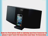 Sony Stereo System with Lightning 8-pin Connector Dock for Iphone 5 Ipod Touch 5th Generation