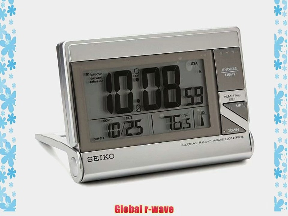 Seiko QHR024SLH Classic Digital Travel Clock