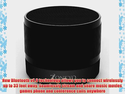 Ultra Portable Wireless Bluetooth Speaker with Built-in Mic Powerful Sound 8 Hour Rechargeable