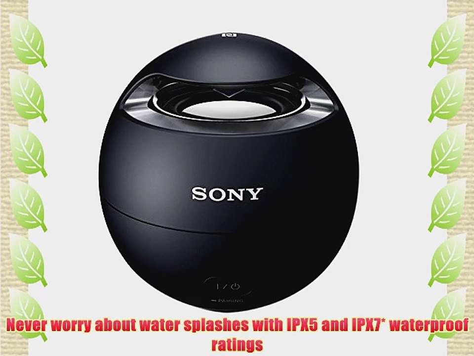 Sony SRS-X1 -B (Black) Bluetooth Wireless Speaker with Waterproof (Japan Import)