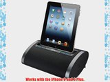 iHome iDL48BC Dual Charging Portable Rechargeable Speaker with Lightning Dock and USB Charge/Play