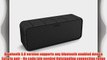 TANNC? Wireless Portable Mini Bluetooth Stereo Speakers Rechargable Battery Comes with Black