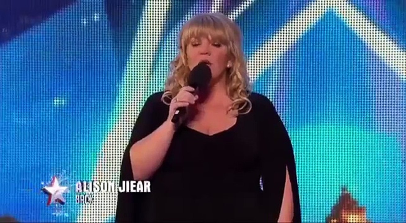 BRITAINS GOT TALENT 2015 singer Alison Jiear was great check out my talented talking singing cat!
