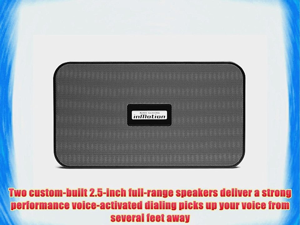 Altec Lansing inMotion SoundBlade Bluetooth A2DP Speaker/Speakerphone (Black)