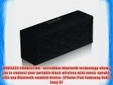 DogBee Ultra Portable Black Mini Wireless Bluetooth Speakers Bass System with Built in Speakerphone