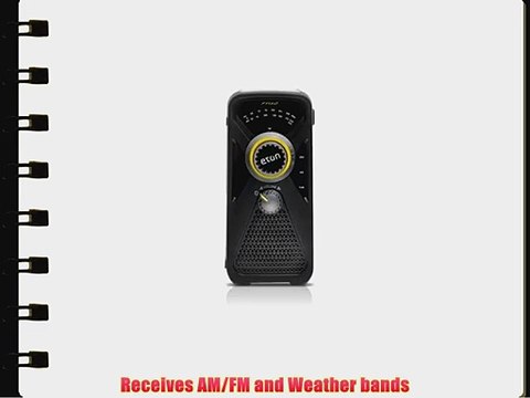 Eton FRX2 Hand Turbine AM/FM Weather Radio with Smartphone Charger - Black (NFRX2WXB)