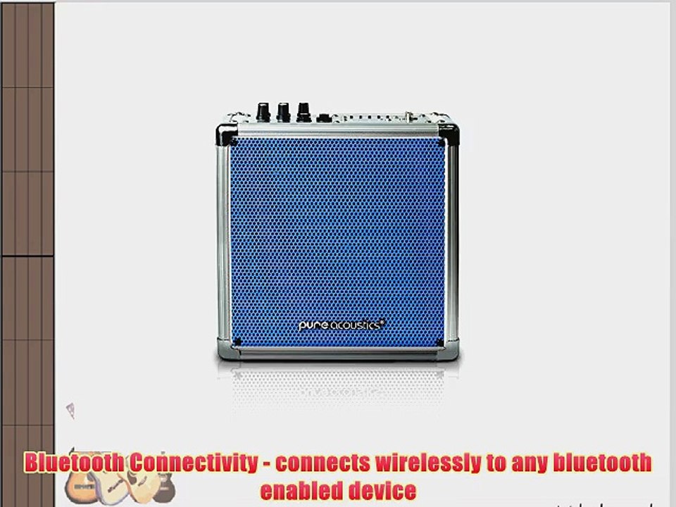 Pure Acoustics MCP-50 Portable Bluetooth Entertainment Medium Sized Speaker System with Built-in