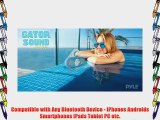 Pyle PSBT25BK Gator Sound Waterproof Bluetooth Shower Speaker with Built-In Mic or Call Answering