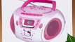 HELLO KITTY KT2028A Stereo AM/FM/CD Boom Box with Cassette Player/Recorder