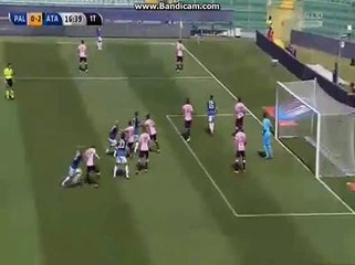 Sinisa Andelkovic Own Goal Palermo 0 - 2 Atalanta | Serie A 2015