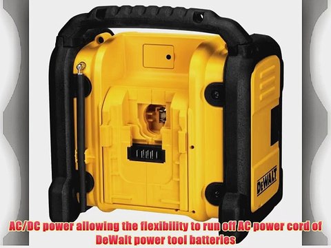 DEWALT DCR018 18V/12V/20V MAX Compact Worksite Radio