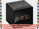 Sony AM/FM Compact Alarm Clock Radio with Easy to Read Backlit LCD Display Battery Back-Up