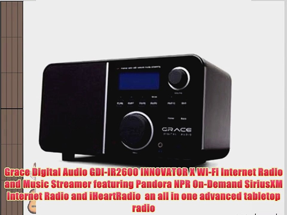Grace Digital Audio - GDI-IR2600 - Innovator X WiFi Radio Streamr