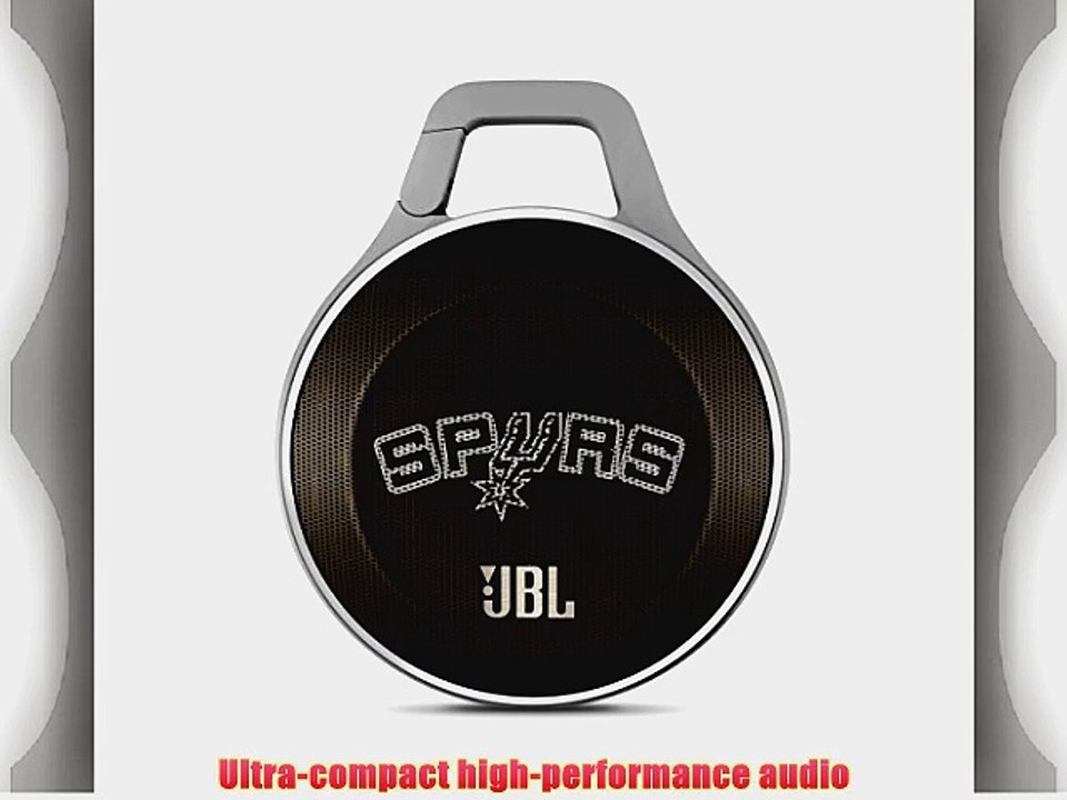 JBL Clip NBA Edition Portable Bluetooth Speaker with Integrated Carabiner (San Antonio Spurs)