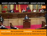 C's: La falacia y manipulación de las Balanzas fiscales. Jordi Cañas, Pleno 19/07/2012