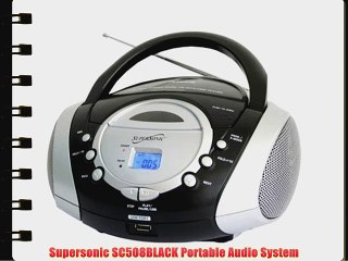 Supersonic SC508BLACK Portable Audio System