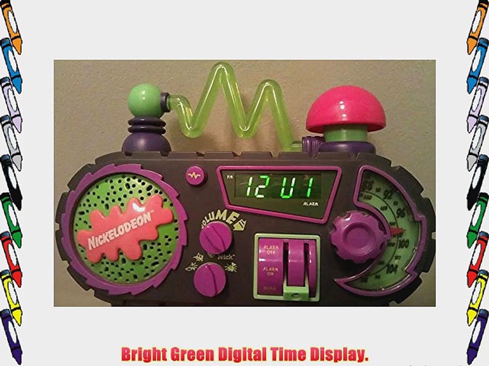 Nickelodeon Time Blaster AM/FM Alarm Clock Radio