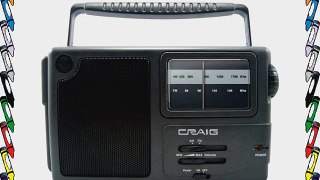 Craig Portable AM/FM Radio withWeather Band and Headphone Jack (CR4181)