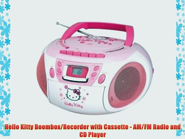 Hello Kitty 2024 CD Player Cassette Player with AM/FM