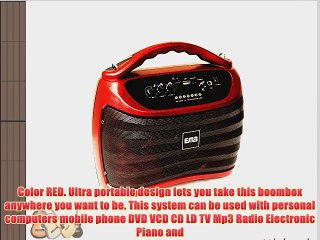 Download Video: EMB PKX5BT 30W Portable Professional Rechargeable Boom Box Speaker Built-in BLUETOOTH/SD/MMC/USB/Flash