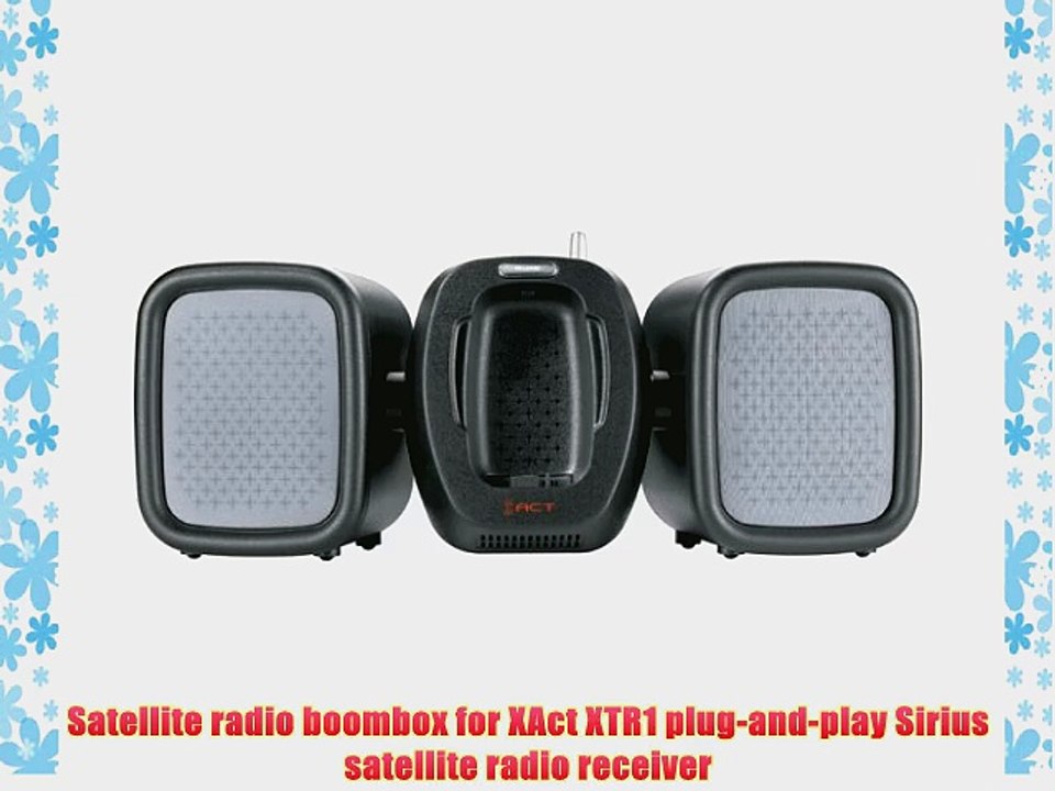 XACT XS025 SIRIUS Satellite Radio Portable Boom Box