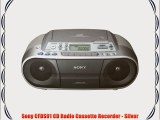 Sony CFDS01 CD Radio Cassette Recorder - Silver
