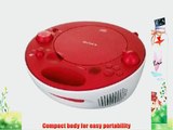 Sony CD Boombox with Digital AM/FM Tuner (Red)