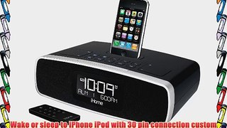 iHome iP92BZ Dual-Alarm Clock Radio for iPod (Black)