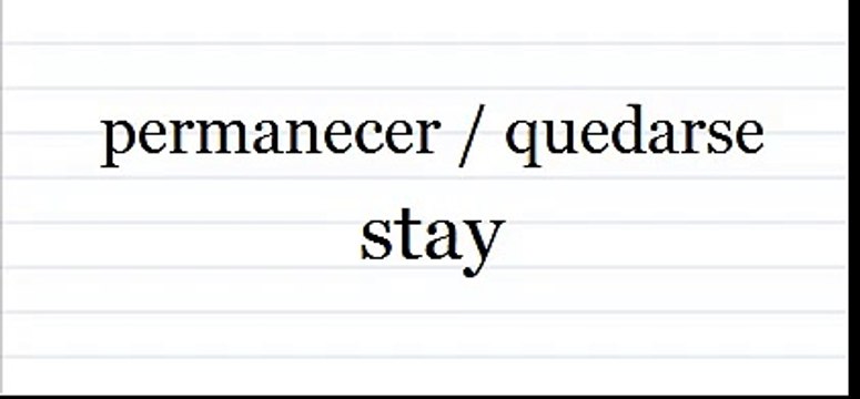 verbos inglés - español / VERBS English Spanish