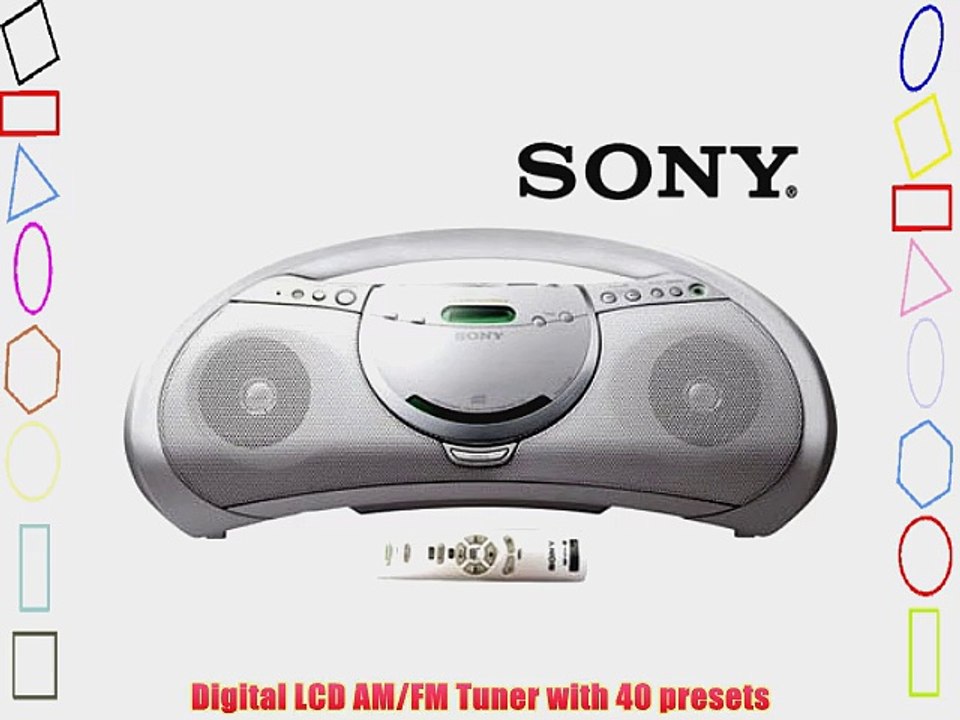 SONY ZSY3WHITE CD Player Radio Boombox White