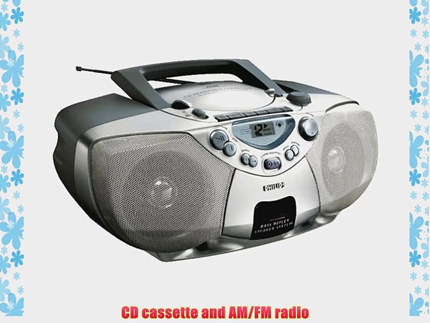 Philips AZ1008 CD Boombox with Cassette - video Dailymotion
