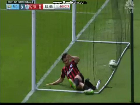 Silva goal Manchester City 6-0 QPR | Premier League 2015